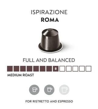 Kafijas kapsulas NESPRESSO Ispirazione Roma, 5g,10gab